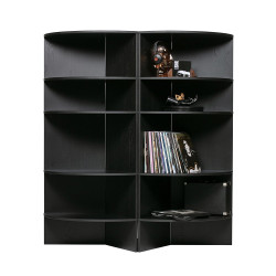 Bibliothèque design pour coin MAXELL - Woood