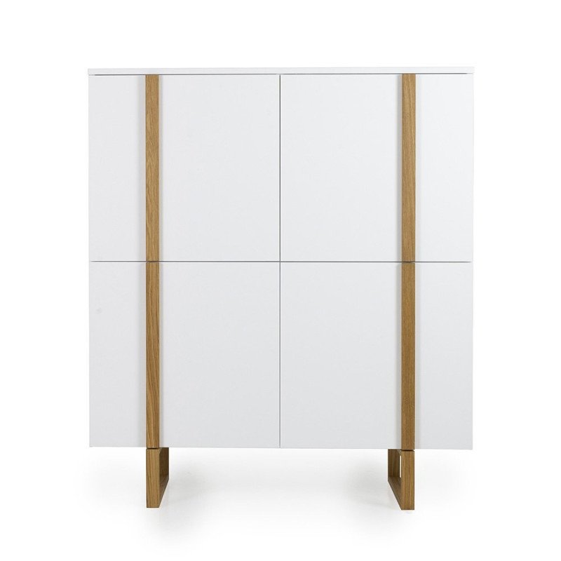 Buffet haut 4 portes en bois MADIA