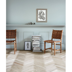Lot de 2 chaises vintage en cuir APENAS