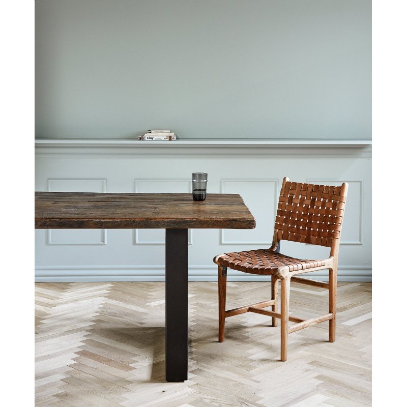 Lot de 2 chaises vintage en cuir APENAS