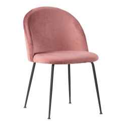 Chaise lounge velours scandinave-KOALA