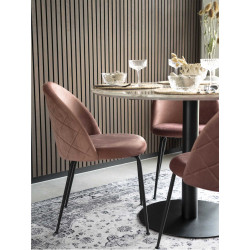 Chaise lounge velours scandinave-KOALA