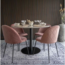 Chaise lounge velours scandinave-KOALA