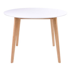 Table à manger ronde 105 cm scandinave-LINO