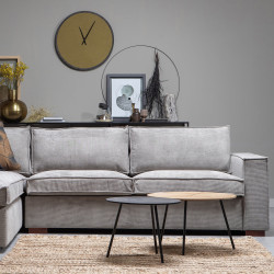 Petite table basse chêne et métal 38x48cm RODI