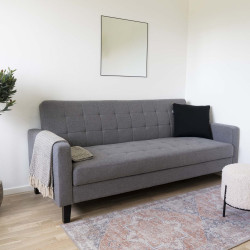 Fauteuil lounge scandinave tissu-SHAKI