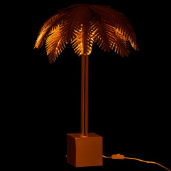 Lampe forme palmier en métal doré DEMBA