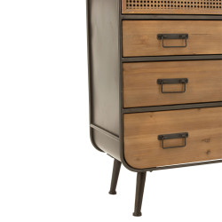 Armoire moderne effet cannage CHERIE