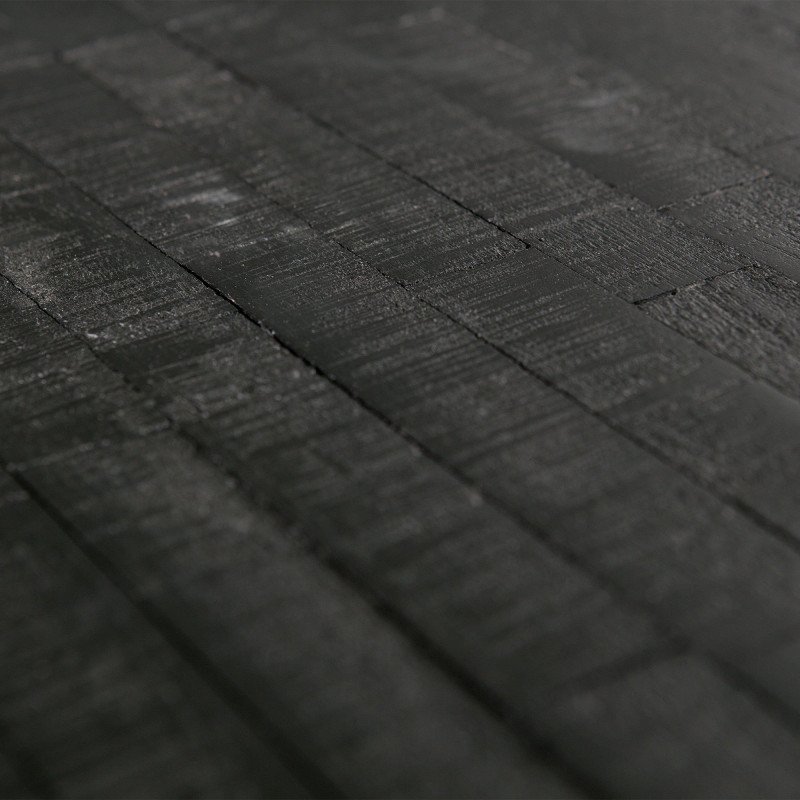 Table d'appoint carré en bois noir - TONDU