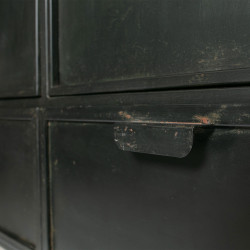 Vitrine robuste en métal noir - SIXTINE