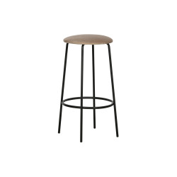 Lot de 2 tabourets de bar minimaliste en velours PAULSEN