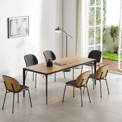 Lot de 2 chaises scandinave-KARMA