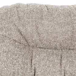 Fauteuil lounge en tissu molletoné