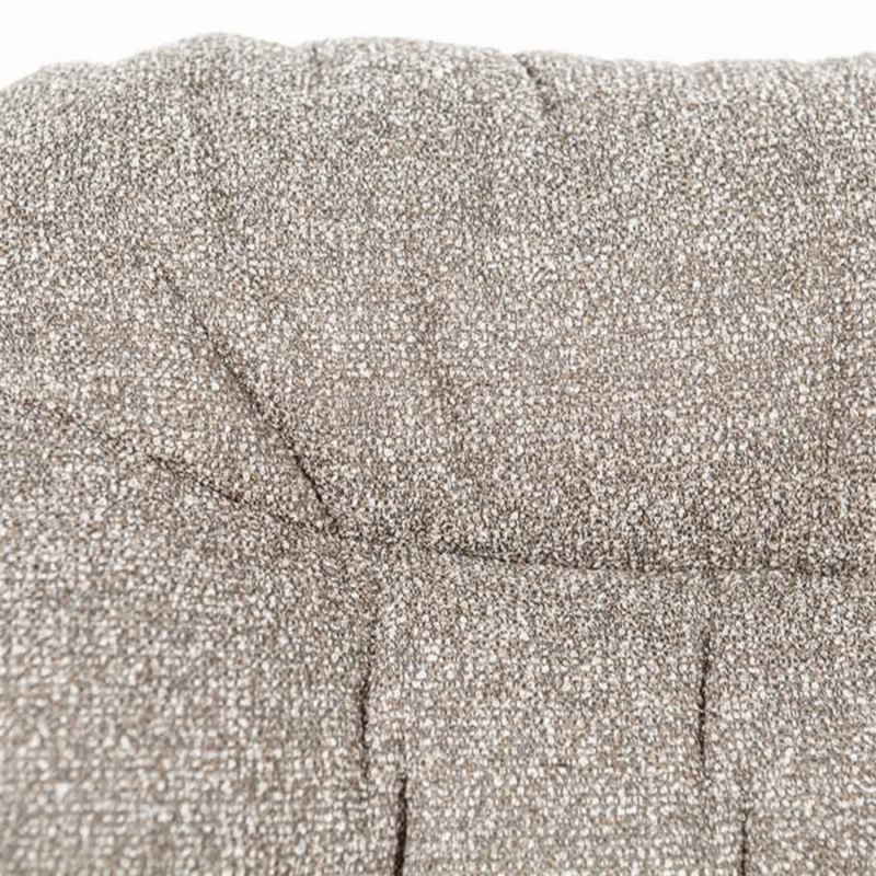 Fauteuil lounge en tissu molletoné