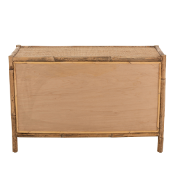 Buffet bas 2 portes en rotin naturel OZARA