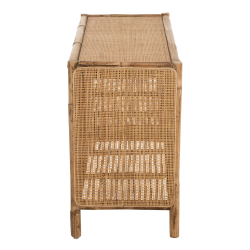 Buffet bas 2 portes en rotin naturel OZARA