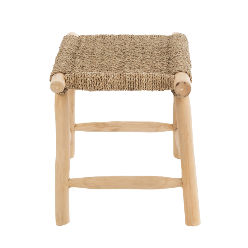 Tabouret en teck naturel TIMO