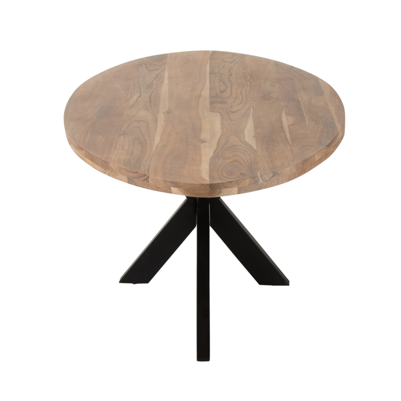 Table à manger ovale en bois massif LOUEVA
