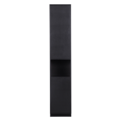 Buffet colonne en bois de pin massif noir ALICANTE
