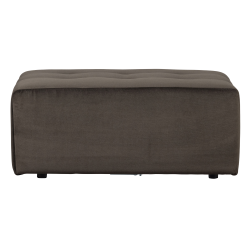 Pouf rectangle en velours