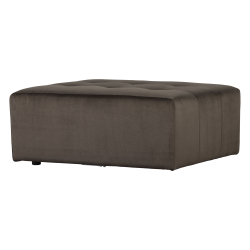Pouf rectangle en velours