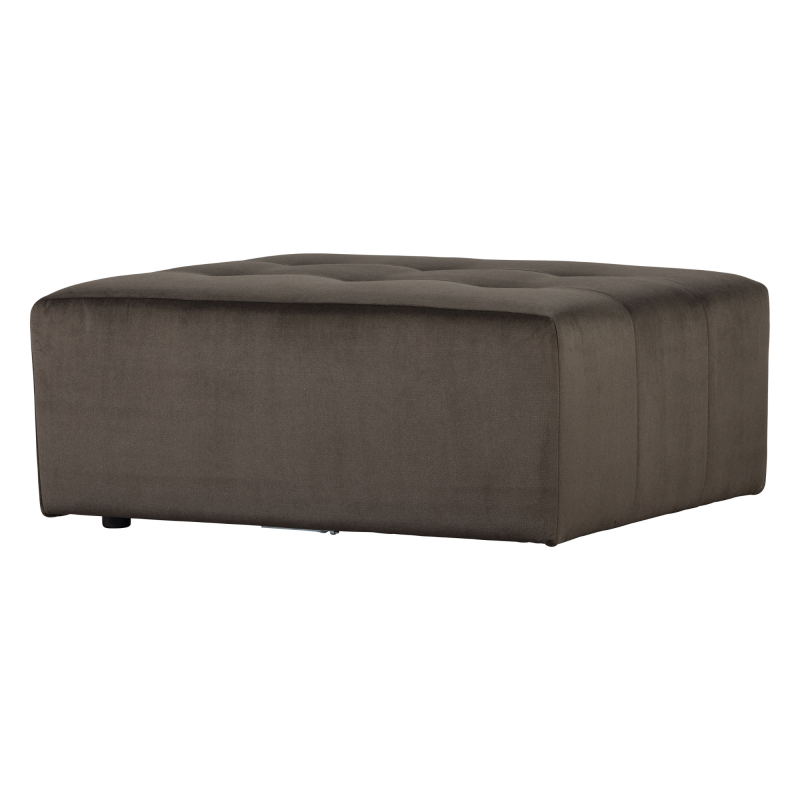 Pouf rectangle en velours