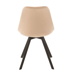 Chaise contemporaine en velours ESSAOUIRA