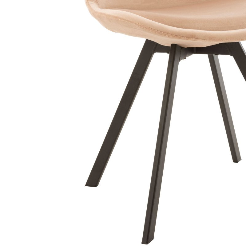 Chaise contemporaine en velours ESSAOUIRA