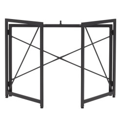 Bureau pliable minimaliste noir en bois TRINITY