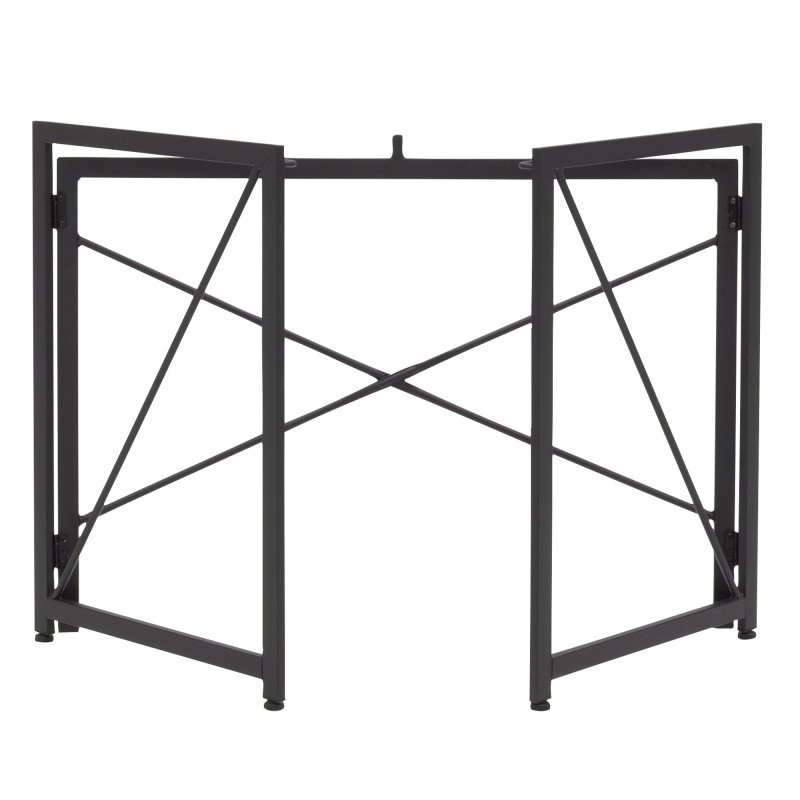 Bureau pliable minimaliste noir en bois TRINITY