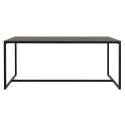 Table contemporaine de salle à manger noir LOGO