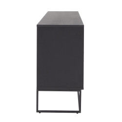 Buffet bas contemporain noir LOGO