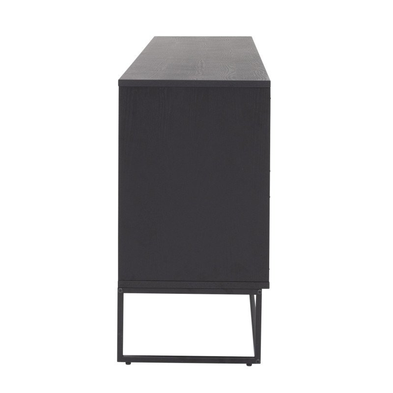 Buffet bas contemporain noir LOGO