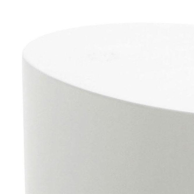 Set de 2 tables basse ovale blanc laqué NICKY