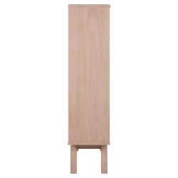 Buffet haut vitré en bois de chêne 145cm LINA