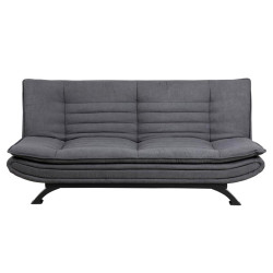 Canapé convertible design en tissu gris FATO