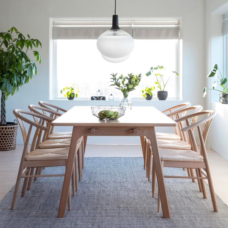 Lot de 2 chaises style rétro en bois WORK