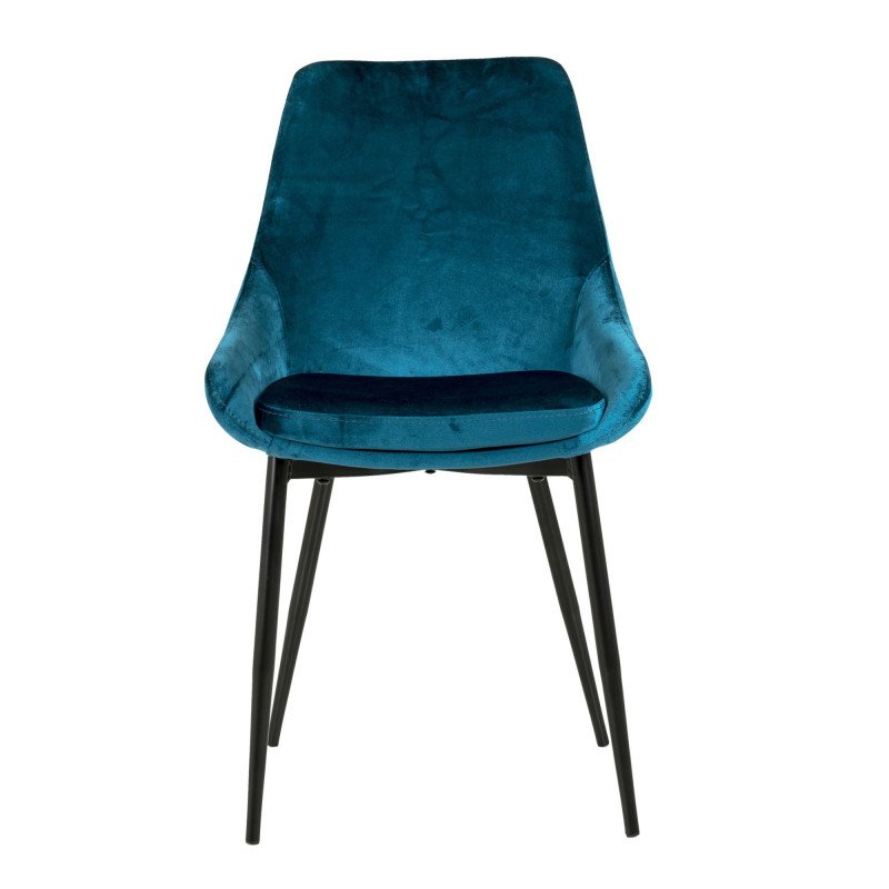 Lot de 2 chaises velours- ZAIPO