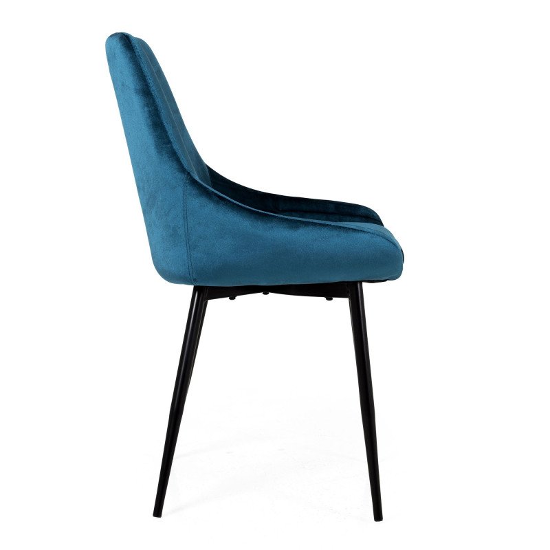 Lot de 2 chaises velours- ZAIPO