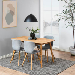 Lot de 2 chaises design en tissu MATILDA