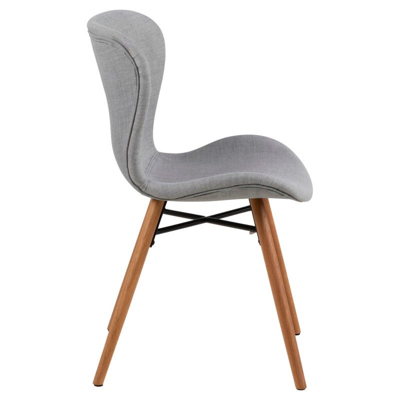 Lot de 2 chaises design en tissu MATILDA