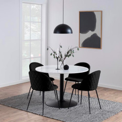 Lot de 2 chaises en velours matelassé LOUISETTE