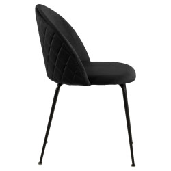 Lot de 2 chaises en velours matelassé LOUISETTE