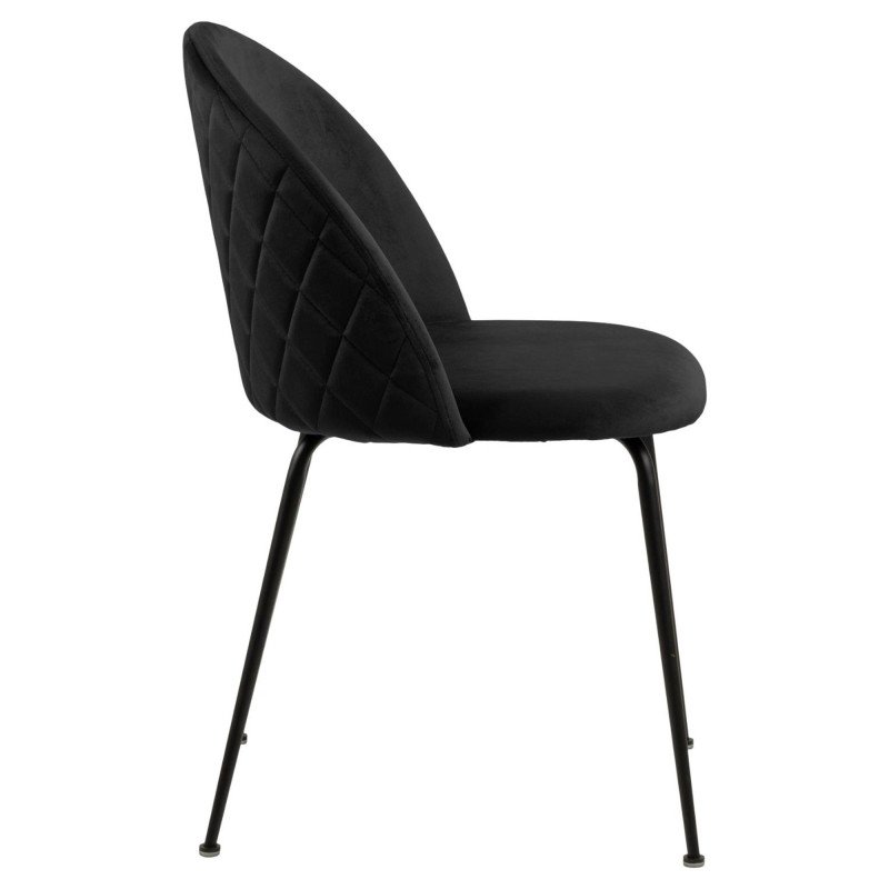 Lot de 2 chaises en velours matelassé LOUISETTE