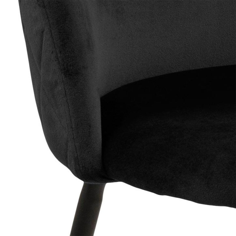 Lot de 2 chaises en velours matelassé LOUISETTE