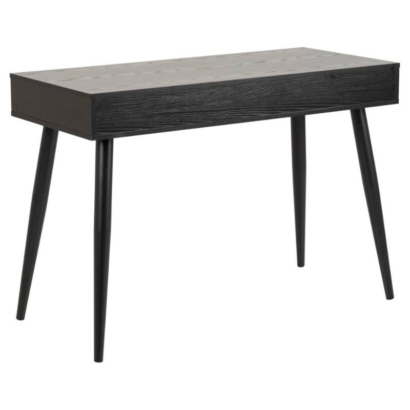 Bureau en bois foncé 3 tiroirs PLUTON