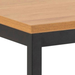 Table à manger 160x80cm en bois et métal SEA