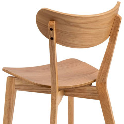 Lot de 2 chaises modernes en bois ROXIF