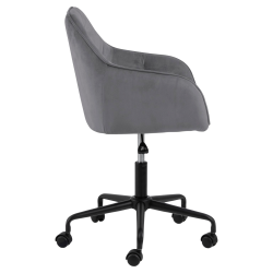 Chaise de bureau confortable en velours BROKEN
