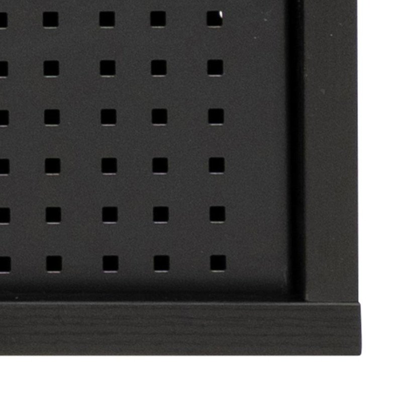 Meuble TV contemporain en bois et métal noir BLACK